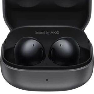 Samsung earbuds with charging cord.